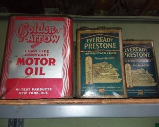 Vintage Advertising Oil Cans