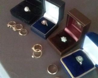 017 Variety of Womens Gold Rings
