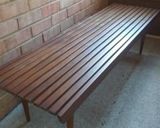 16 MidCentury Wooden Bench