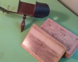 28 Antique Stereo Viewer and Photos