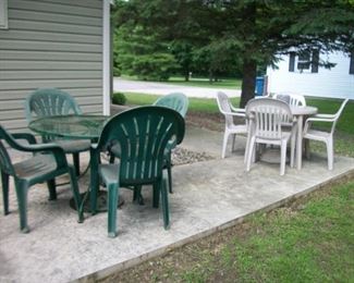 Plastic Table & Chair Sets (Tan SOLD)