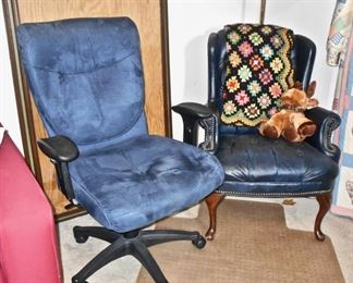 Suede Office Chair Plus