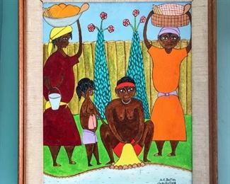Seymour Etienne Bottex, (1922-2016), Haitian, 20th Century, Oil on panel, 19x16