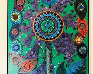 Nilson Seoane (1930-1987), Brazilian, 20th Century, "Tree of Life", 50x40