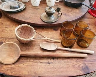 Antique wood dippers