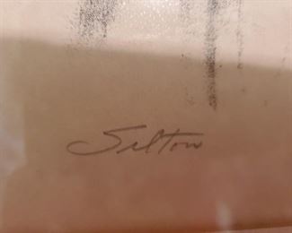 Silton signed drawing