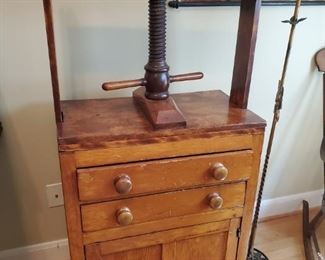 Book press. Unique and rare