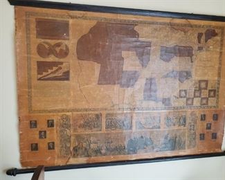 1848 original antique map