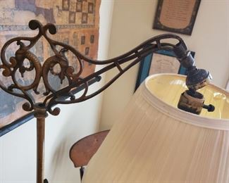Antique pole lamp