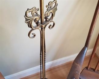 Antique pole lamp
