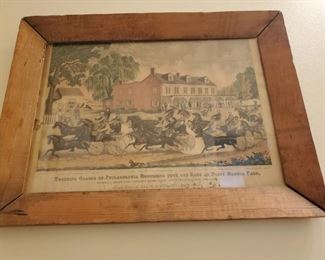 Antique framed prints