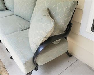 Modern metal patio sofa