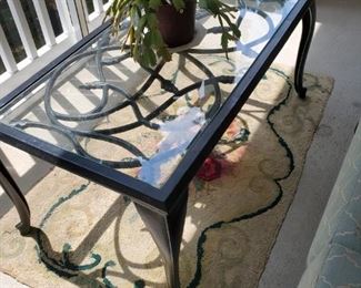 Modern metal patio table