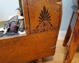 1800s baby bed. Very unique