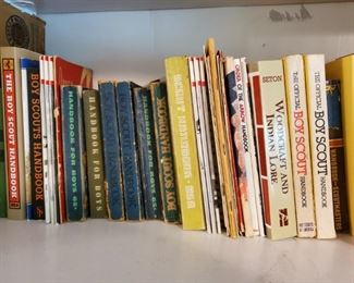 Boy scouts collectibles and old books