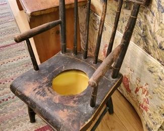 All original, toddlers antique potty chair
