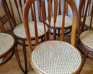 Antique bent wood chairs