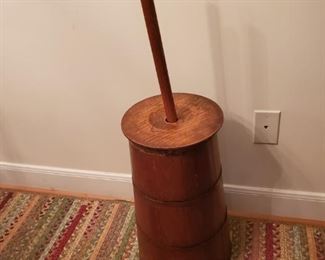Antique butter churn