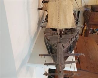 Hand made antique boat