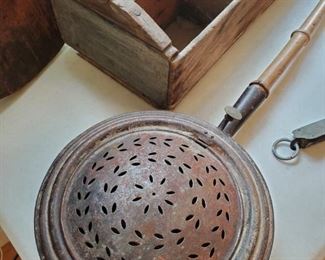 Antique bed warmer