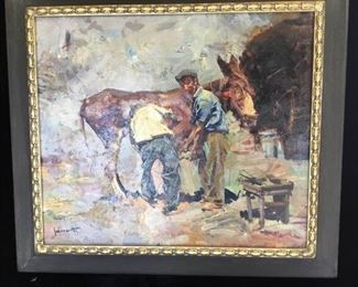 Jose Serra Santa Shoeing Burro