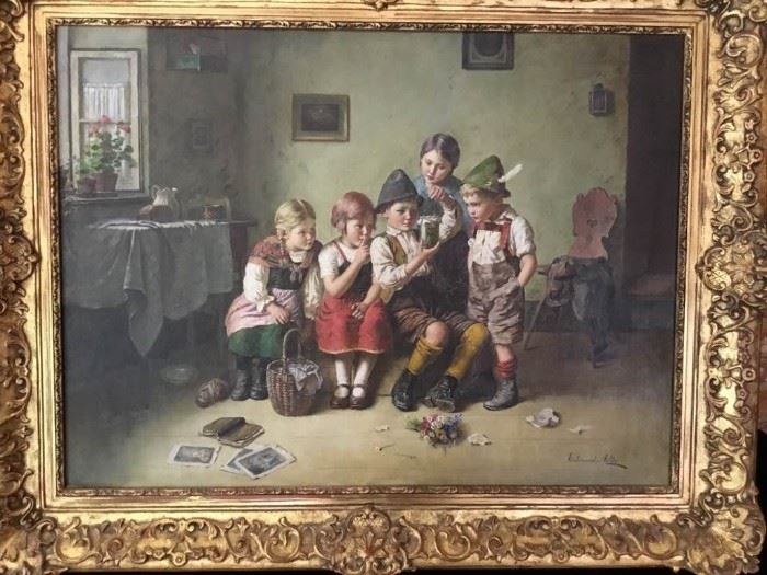 Original Oil by Edmund Adler
