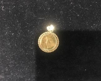 Mid 1800s Indian Gold Dollar