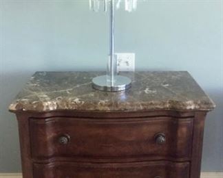 Side Table and Lamp