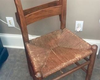Wooden Chair with Storage Cubby in the back