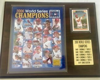 Cardinals 2006 World Series Plaque 