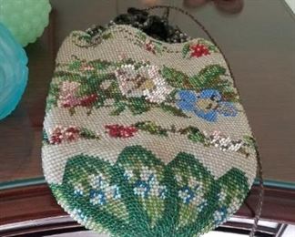 Antique beaded purse