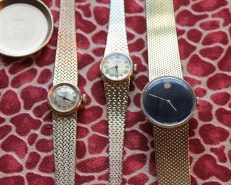 Movado gold watches