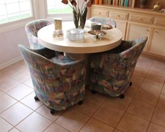 Thayer Coggin for Richard Honquest set of 4 dining chairs