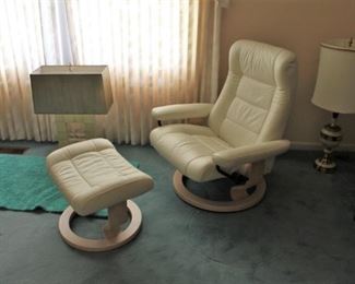 Ekornes Stressless lounge chair and ottoman