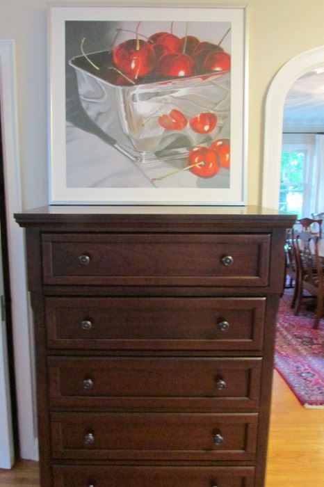Dresser is new and the cherries are fun.