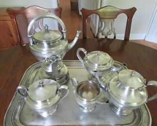 Gorham Butler Tray & Tea & Coffee Set