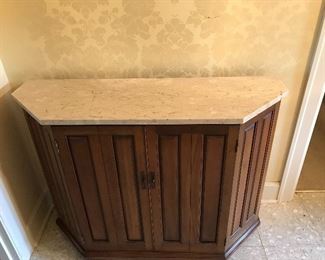 Nice sturdy cabinet with marble top