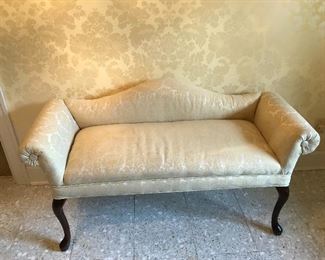 Cream color settee