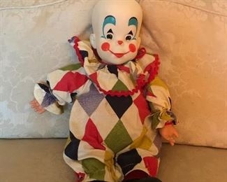 Vintage child’s clown doll