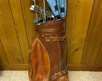 Golf bag and clubs