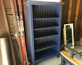 Lot #25 blue bookcase       