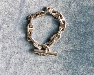 Lot# 19 Hermes Chaine d'Ancre sterling bracelet        700.00    57grams