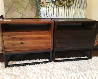 Lot # 21 West Elm Logan night stands (could be end tables too)    150.00 each