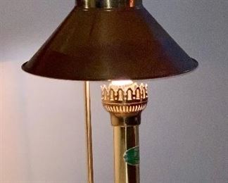 Vintage Brass Paris Orient Express Istanbul table lamp