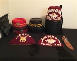 Shriners Hats and Knife