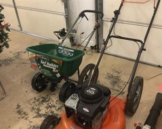 Lawn equipment and garage items