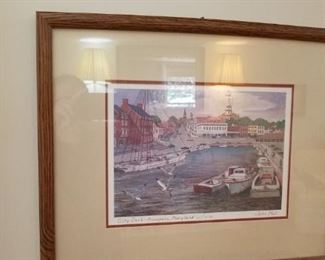 signed artwork, pair of these, by John Moll