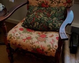 pair side armchairs