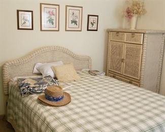 wicker bedroom set