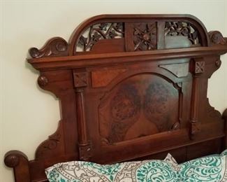 antique bed, head/footboard